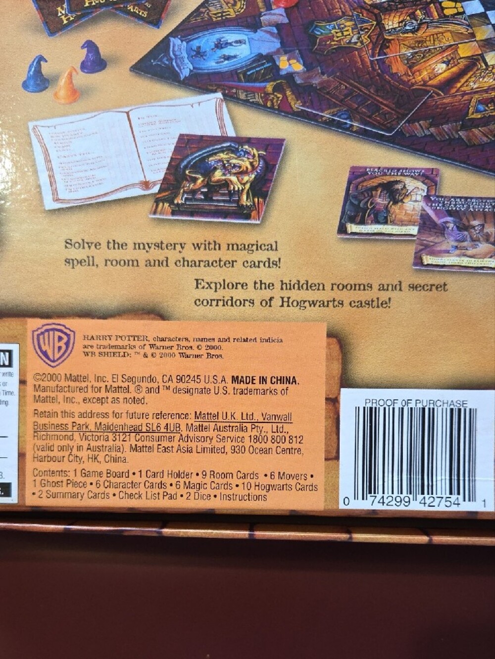 Harry Potter Mystery at Hogwarts Board Game - Brown - Picture 2 of 7